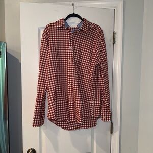 Saddlebred Red and White Gingham Casual Shirt